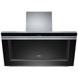 Siemens LC91KB672B Chimney Cooker Hood, Black Glass and Stainless Steel